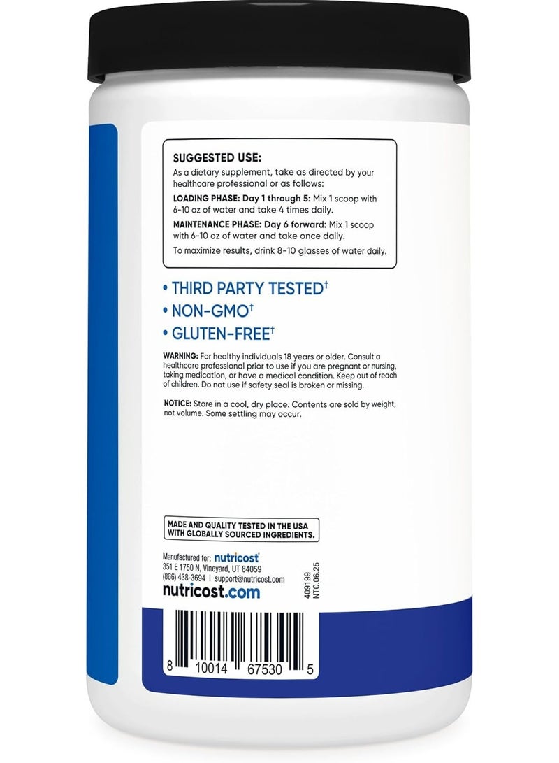 Nutricost Creatine Monohydrate Powder (Blue Raspberry), 500 Grams (1.1 LBS) - Image 4